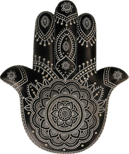 InTheBox Wall Decor Hamsa Black Polyresin 24.5x2.5x29.5cm
