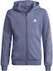 Kinder-Sweatshirt Strickjacke Flieder Essentials