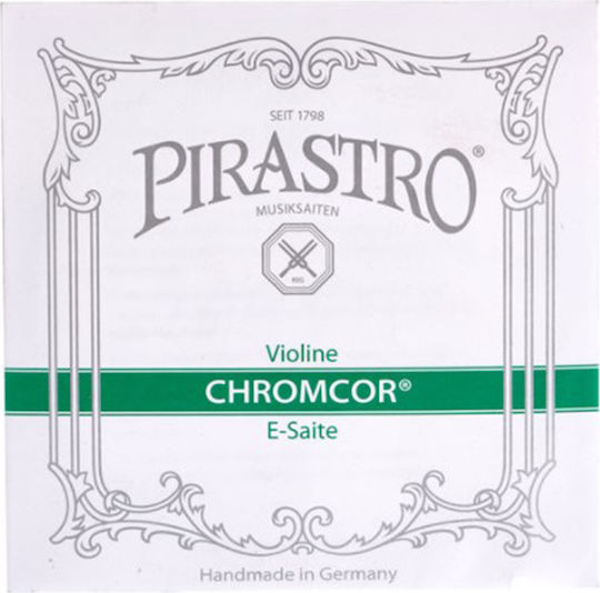Pirastro Single Steel String for Violin 3/4 / 1/2 Chromcor Single 3/4-1/2 E (Mi)