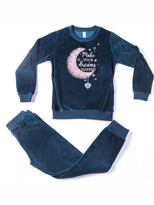 Dreams by Joyce Kids' Pajamas Winter Cotton Navy Blue