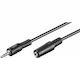 ATC 3.5mm male - 3.5mm female Cable Black 3m (02.008.0033)