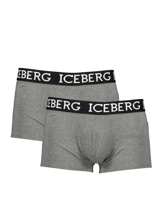Iceberg ICE1UTR02 Ανδρικά Μποξεράκια Γκρι 2Pack