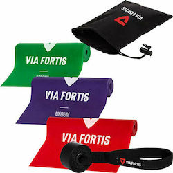 Via Fortis Resistance Bands Gym Set 3pcs Multicolour