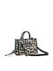 Thalos Small Υφασμάτινη Γυναικεία Τσάντα Shopper Μαύρη