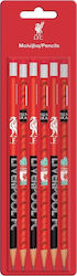 Διακάκης Pencil HB Set with Eraser Red 6pcs