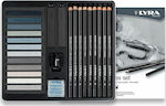 Lyra Coal Pencil Gray 25pcs L