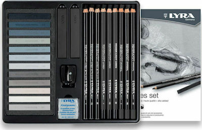 Lyra Coal Pencil Gray 25pcs L