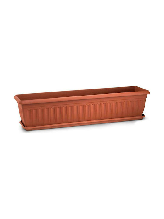 Plastona Corfu 460 Planter Box 60x17.5cm Terracotta 10.04.0460