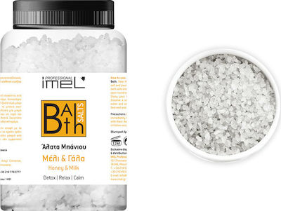 Imel Bath Salt with Cystals with Fragrance Honey & Milk 1000gr