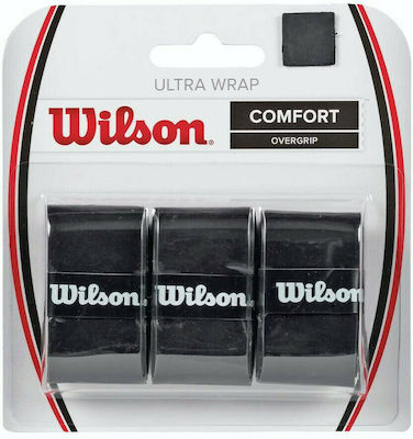 Wilson Ultra Wrap Overgrip Overgrip Schwarz 3 Stück