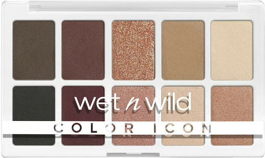Wet n Wild Color Icon 10 Pan Palette Eye Shadows in Pressed Powder Form 12gr
