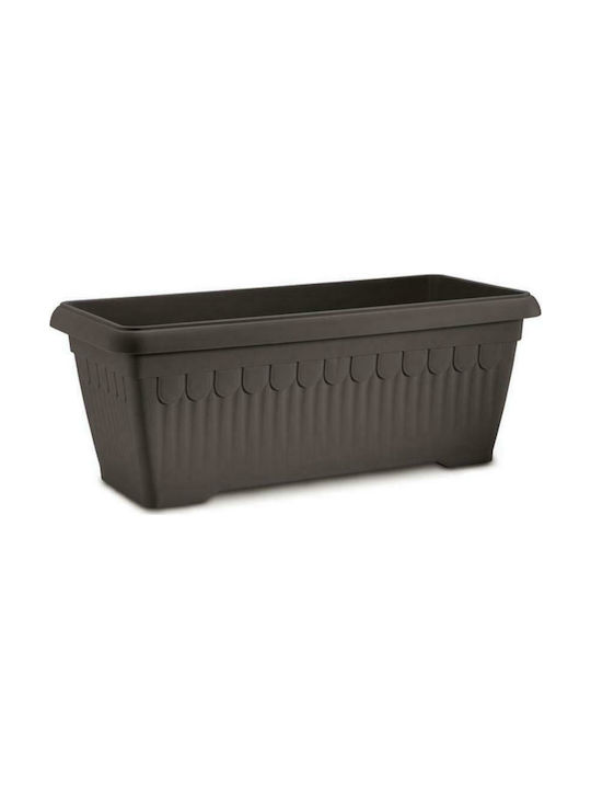 Plastona Athina 261 Planter Box 60x26cm in Brown Color 10.04.0261BR