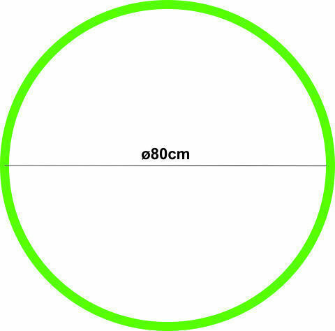Reinhart Στεφάνι Ρυθμικής με Διάμετρο 80cm Πράσινο