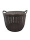 AGC Storage Basket Plastic with Lid Brown 20x14x15cm 1pcs