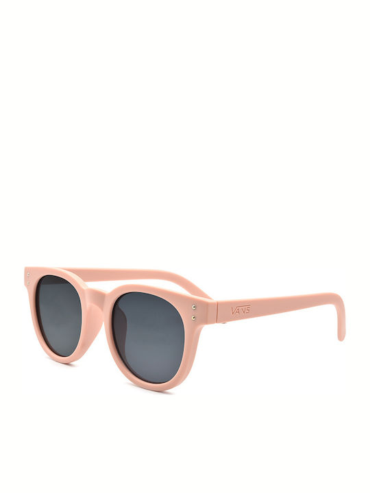 Awear Valda Women's Sunglasses with Pink Plastic Frame and Black Lens