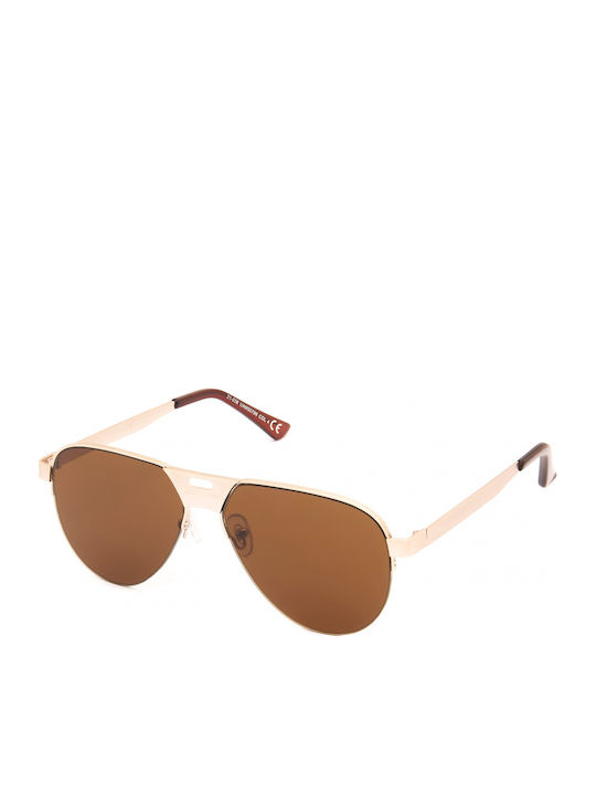 Kost Eyewear 21-038 Sonnenbrillen mit Gold Rahmen und Braun Linse 21-038