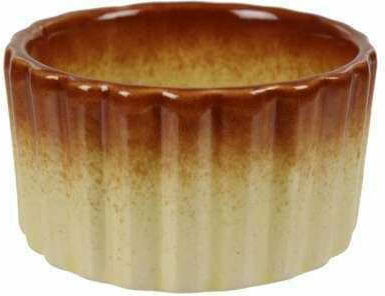 Art et Lumiere Dionysos Porcelain Round Heat-Resistant Cookware for Souffle 7.8x7.8x4.2cm