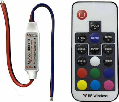 Avide ABLS12V17KRGB-144W-RFC Wireless RGB Controller RF With Remote Control 15.001.0366