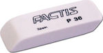 Factis Radiergummi für Bleistifte 1Stück Weiß mit Transparentbuchstaben