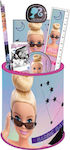 Gim Barbie Set de Papetărie pentru Copii cu Creion, Așcutitoare, Radieră, Riglă și Cutie pentru Creioane