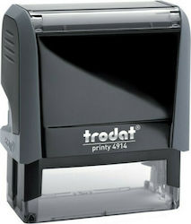 Trodat Printy 4914 Rectangular Self-Inking Text Stamp with Blue Ink