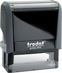 Trodat Printy 4914 Rectangular Self-Inking Text Stamp with Blue Ink