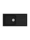 Sanitec Classic Drop-In Spüle aus Verbundgranulat B100xT50cm Granite Black