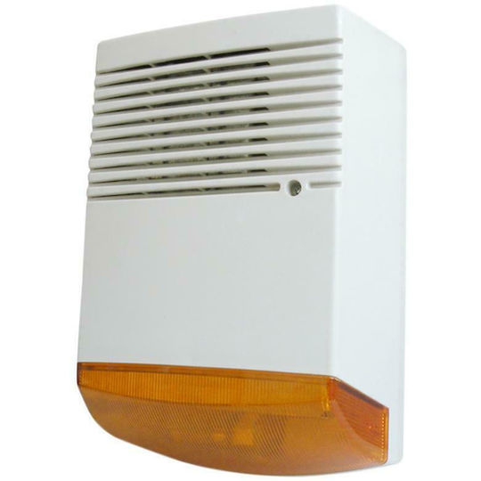 Spark SL-650 Y Alarm Siren Battery Outdoor 114dB with Orange Light 19.3x27cm