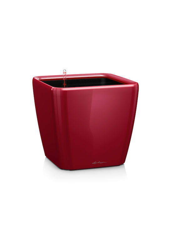 Lechuza Quadro LS 43 Flower Pot Self-Watering 43x40cm in Red Color 16187