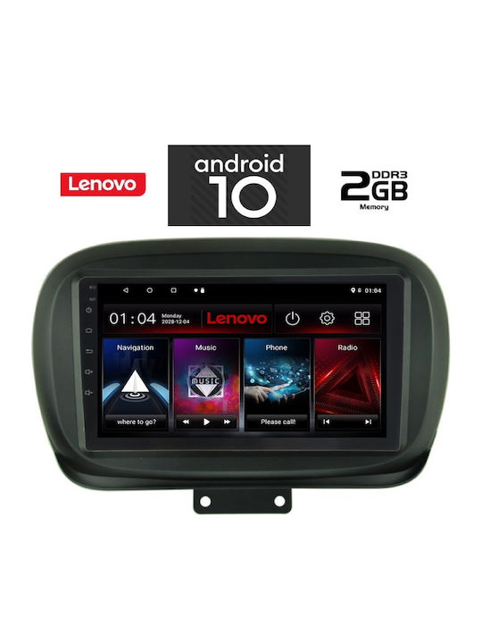 Lenovo Sistem Audio Auto pentru Fiat 500X 2014> (Bluetooth/USB/AUX/WiFi/GPS/Partitură) cu Ecran Tactil 9" IQ-AN X6742_GPS