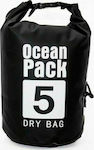 Ocean Pack Wasserdichte Tasche Umhängetasche mit einer Kapazität von 5 Litern Schwarz