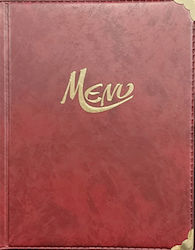 Menu Holder Mandarina 20x25 Cm 6 Burgundy Sheets Oem Menu Holder Mandarina 20x25 Cm 6 Burgundy Sheets Oem