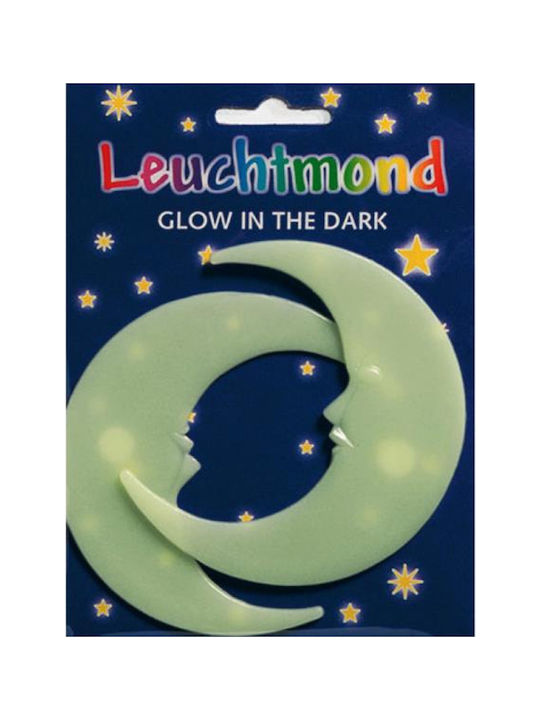 BSB Autocolant Decorativ pentru Copii Perete Fluorescent Moon 2buc
