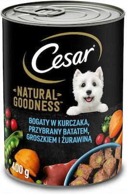 Cesar Natural Goodness Canned Wet Dog Food with Chicken 1 x 400gr