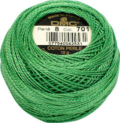 DMC Ață Broderie Cotton Perle No8 Bumbac VERDE 87m
