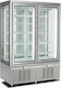 LDF Longoni Βιτρίνα Κατάψυξης Δαπέδου με 6 Επίπεδα 132x65x190cm 7703 NF