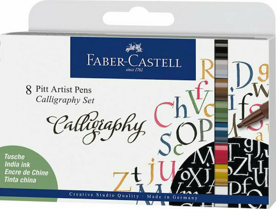 Faber-Castell Pitt Artist Маркери 2.5мм Многоцветен 8бр