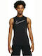 Nike Pro Herren Sportliches Kurzarmshirt Dri-Fit Schwarz