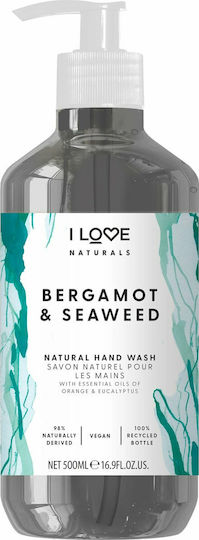 I Love Cosmetics Bergamot & Seaweed Liquid Soap with Pump 500ml