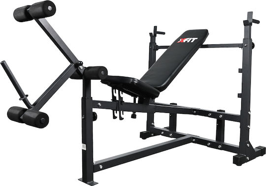 X-FIT Ρυθμιζόμενος Πάγκος Γυμναστικής με Ορθοστάτες