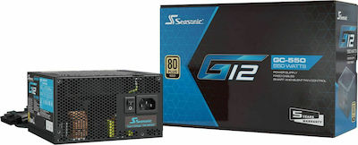 Seasonic G12 GC 550W Schwarz Computer-Netzteil Voll verkabelt 80 Plus Gold