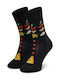 Happy Socks Șosete cu Model Negre 1Pachet