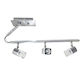 Sun Light Triple Spot with Socket G9 in Silver Color