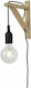 Lucide Lightning Vintage Lamp Wall Socket with Socket E27 and Switch Black 22cm