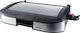 Steba Tabletop Electric Grill Smooth and Ribbed Plate 2200W with Lid and Adjustable Thermostat 40cmx29cmcm