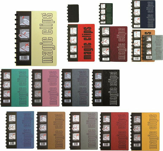 A&G Paper Τετράδιο Ριγέ Β5 3 Θεμάτων Magic Clips (Διάφορα Χρώματα)