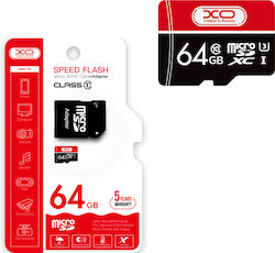 XO Speed Flash microSDXC 64GB Clasa 10 U3 UHS-I cu adaptor