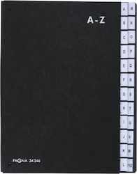 Durable Pagna Divider with Latin Alphabet Black