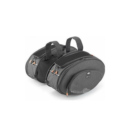 Kappa Moto AH207 Σετ Σαμάρια Μοτοσυκλέτας 30lt σε Μαύρο Χρώμα