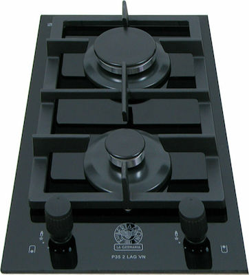 La Germania P35 2 LAG VN LPG Domino Autonomous Cooktop with Liquid Gas Burners 30x50.5cm